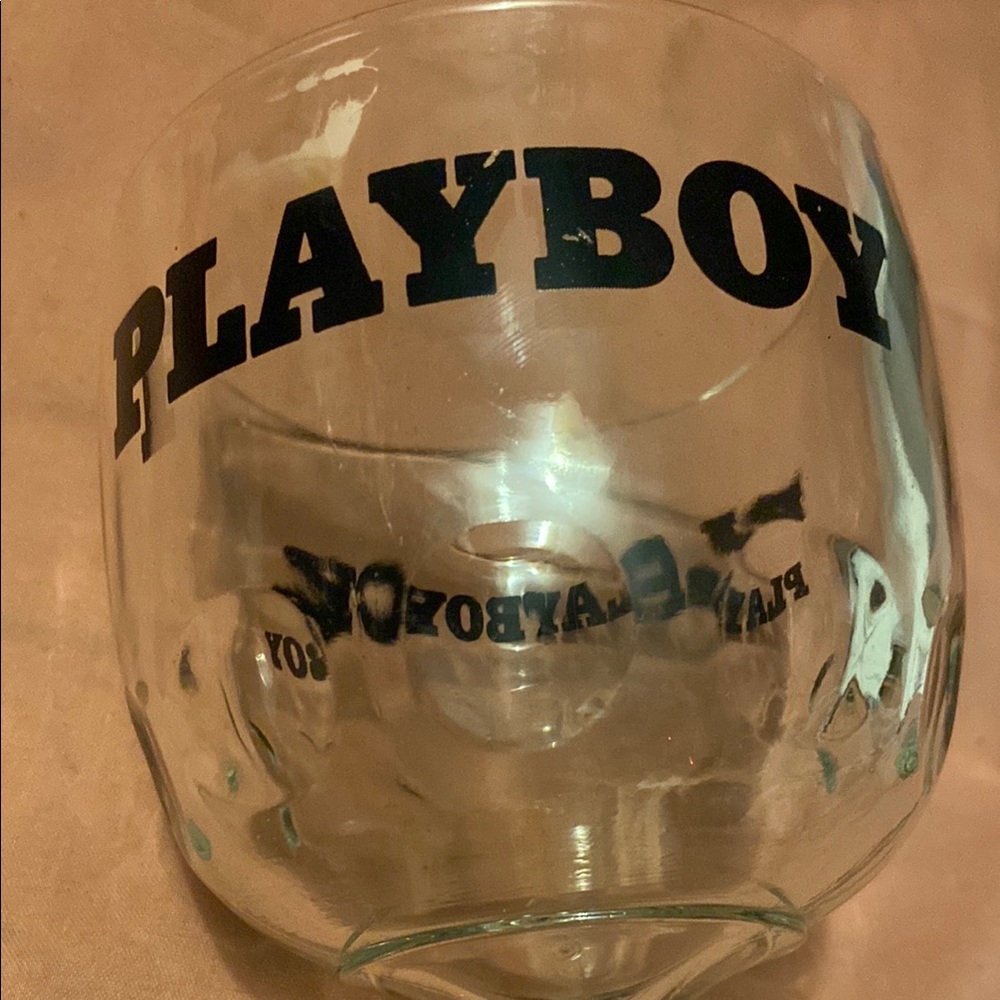 PLAYBOY Clear Glass Goblet